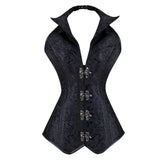 Steampunk Schwarzes Korsett