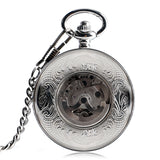 Steampunk Silber Taschenuhr