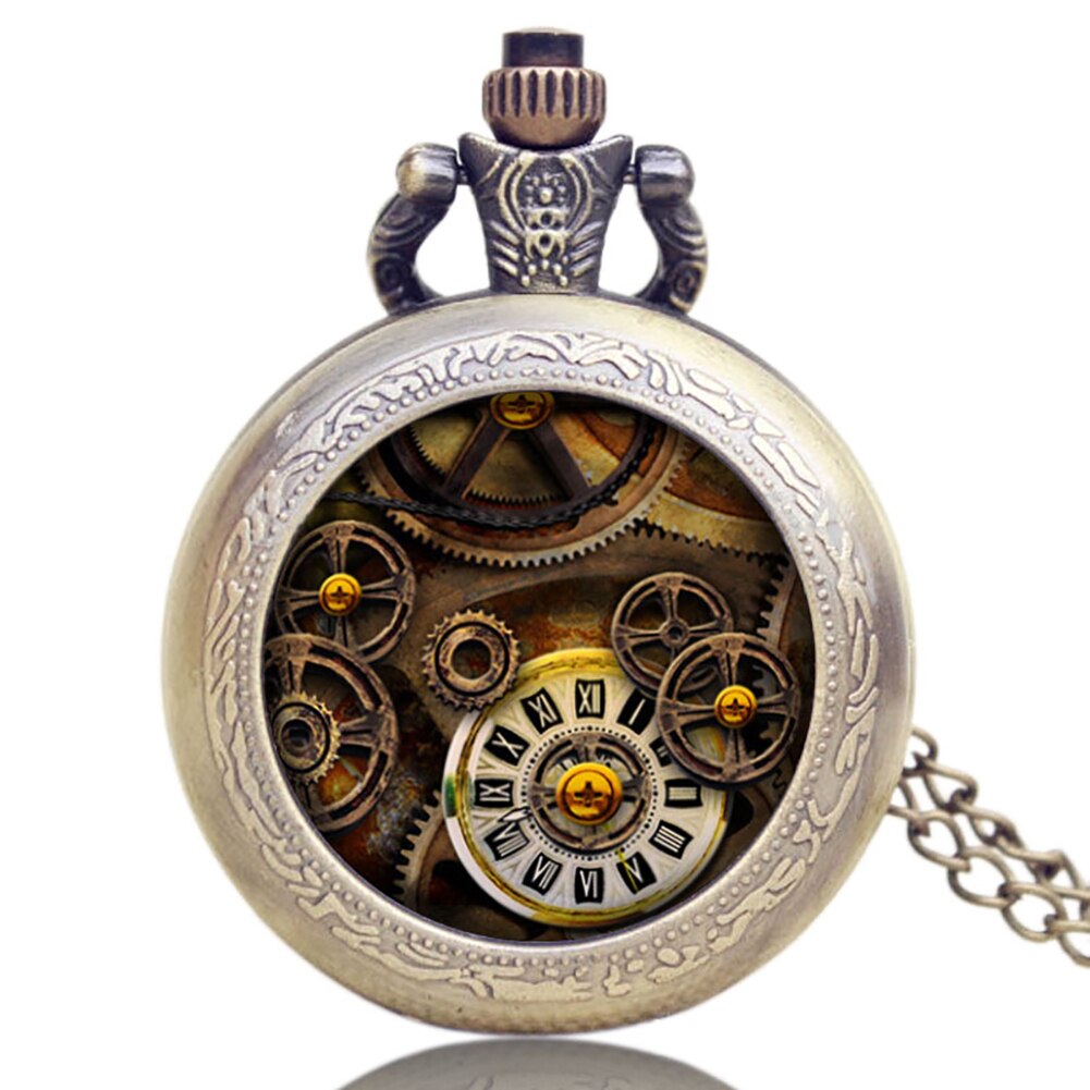 Steampunk Skelett Taschenuhr