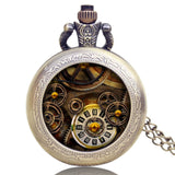 Steampunk Skelett Taschenuhr
