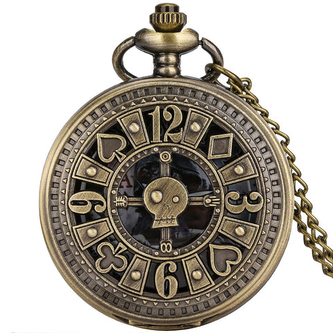 Steampunk Spielkarten Taschenuhr