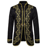 Steampunk Stickerei Jacke Herren