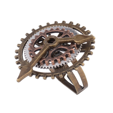 Steampunk Uhrwerk Ring