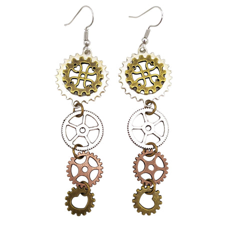 Steampunk Zahnrad Kaskade Ohrringe