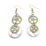 Steampunk Zahnrad Spirale Ohrringe