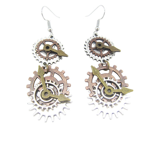 Steampunk Zeitzeiger Ohrringe
