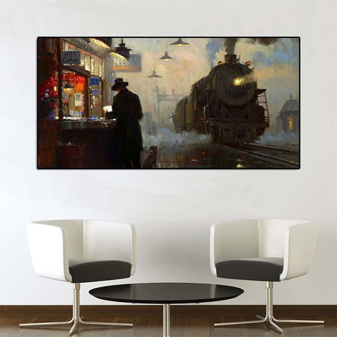 Steampunk Zug Vintage Bild