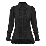 Viktorianische Bluse Schwarz
