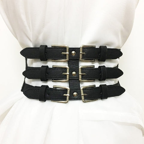 Steampunk 3 Riemen Gürtel