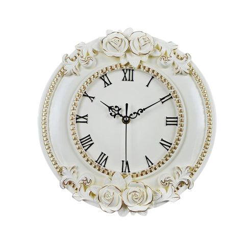Steampunk Vintage Wanduhr Weiß