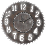 Industrielle Säge Wanduhr