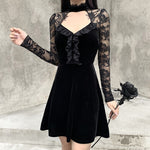 Gothic Kleid Langarm
