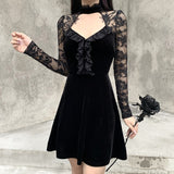 Gothic Kleid Langarm