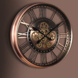 Steampunk Vintage Wanduhr Sichtbarer Mechanismus