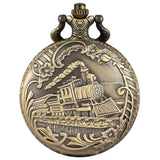 Steampunk Eisenbahn Taschenuhr