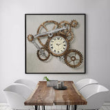 Steampunk Gear Clock Bild