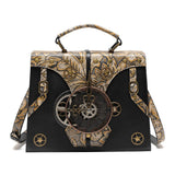 Steampunk Handtasche mit Zahnrädern