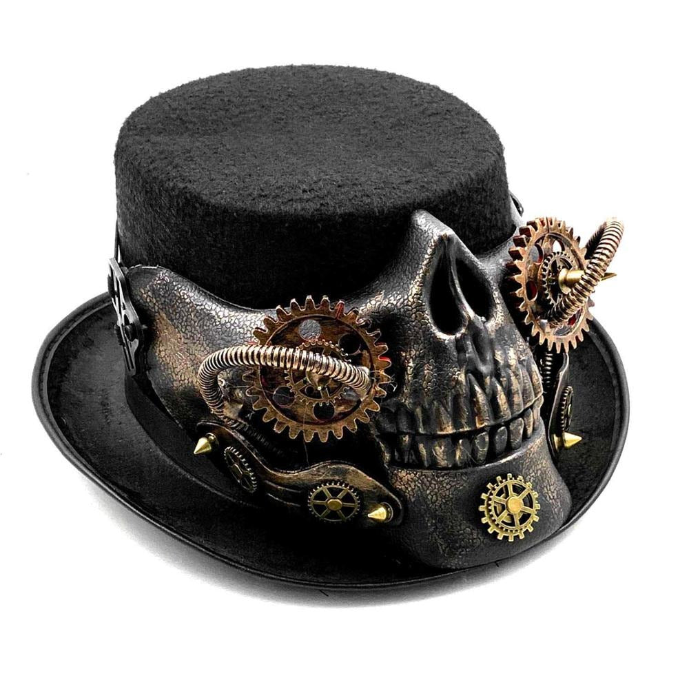 Steampunk Schädel Hut