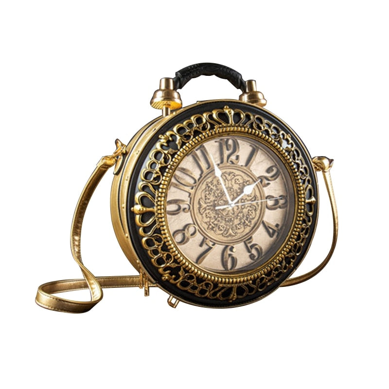 Steampunk Uhr Schultertasche