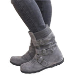 Steampunk Winter Schnallenstiefel